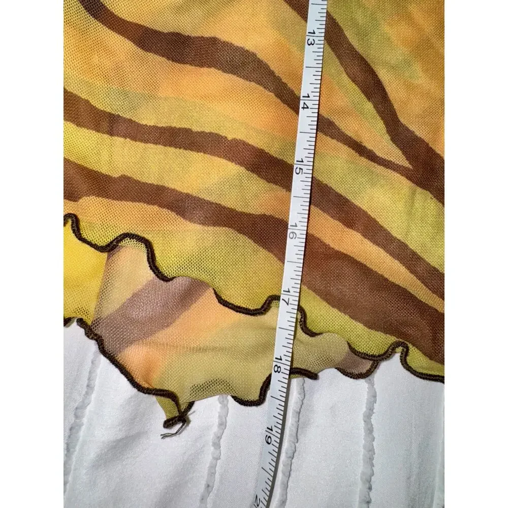 Urban Outfitters Y2K Sheer Mesh Top Women's Small Festival Indie Sleaze Rave EDC - Picture 16 of 16